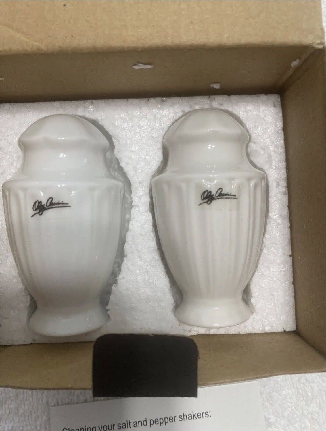 WHITE 2/3HOLE SALT &amp; PEPPER