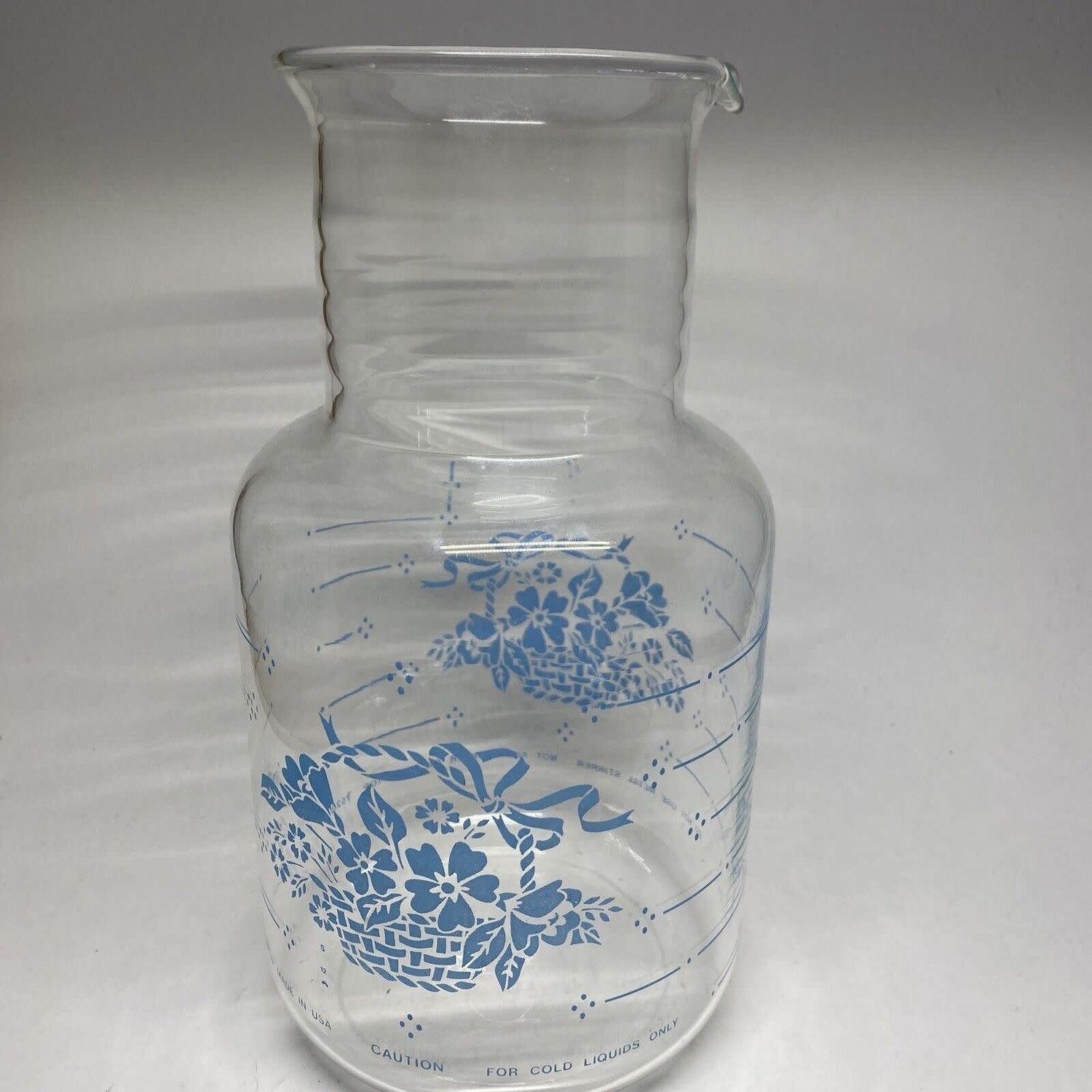 CORNFLOWER BLUE CARAFE 10"