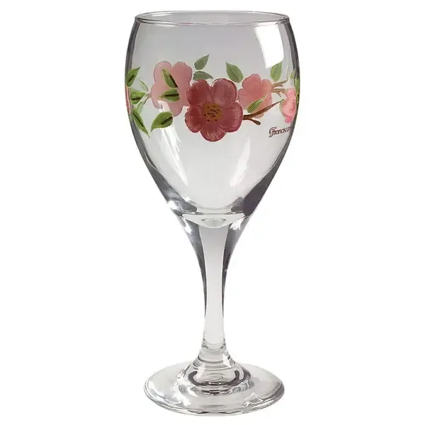 DESERT ROSE GOBLET/WINE 7 3/8&quot;