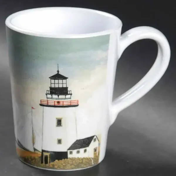 BY THE SEA MUG 4" MELAMINE
