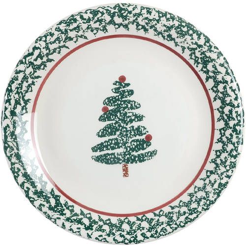 CHRISTMAS TREE DINNER PLATE 10 3/8"