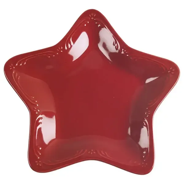 WINTERBERRY RUBY STAR DISH