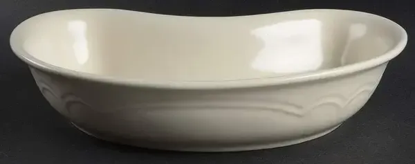 COLOR MEDLEY BUFF MATTE CRESCENT BOWL 11 1/2"