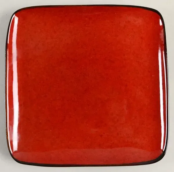 RAVE RED SALAD PLATE SQUARE
