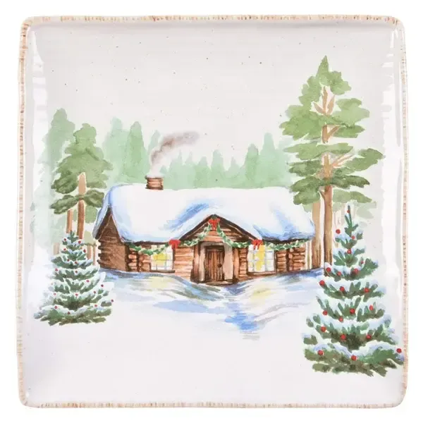 WINTER WHITE DINNER PLATE