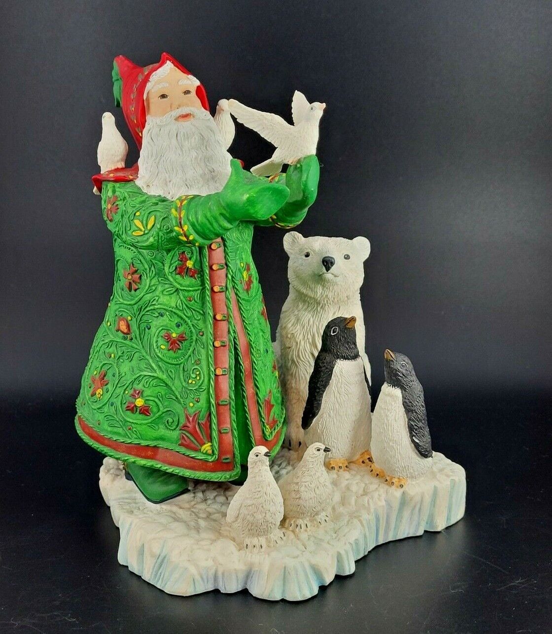 SANTA'S GIFT OF PEACE FIGURINE 7"