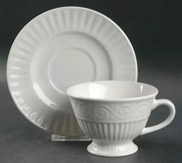 CLAREMONT FOOTED CUP AND SAUCER 3"