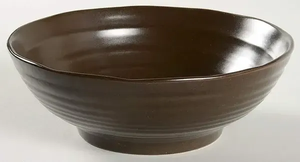 SWIRL CHARCOAL SOUP/ CEREAL BOWL 7 7/8'