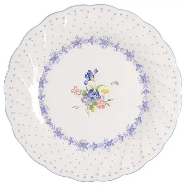 BLUE PEONY SALAD PLATE 7 1/8"
