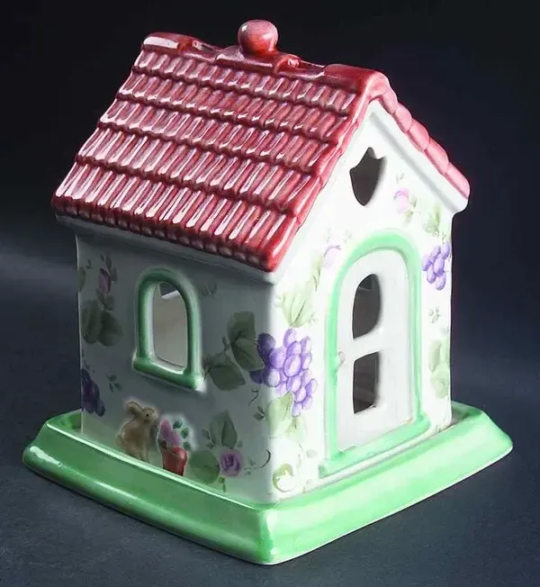 GRAPEVINE PIERCED 2 PIECE LIGHTING SET HOUSE