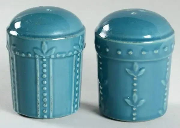 SORRENTO TEAL SALT AND PEPPER SHACKERS