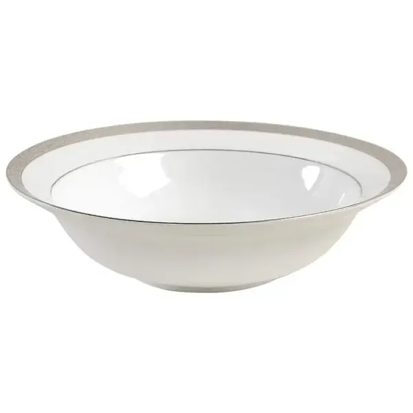 PLATINUM FILIGREE ROUND VEGETABLE BOWL 9"