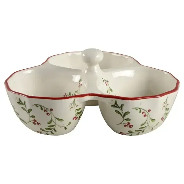 WINTER FOREST CONDIMENT 3 PART SERVER