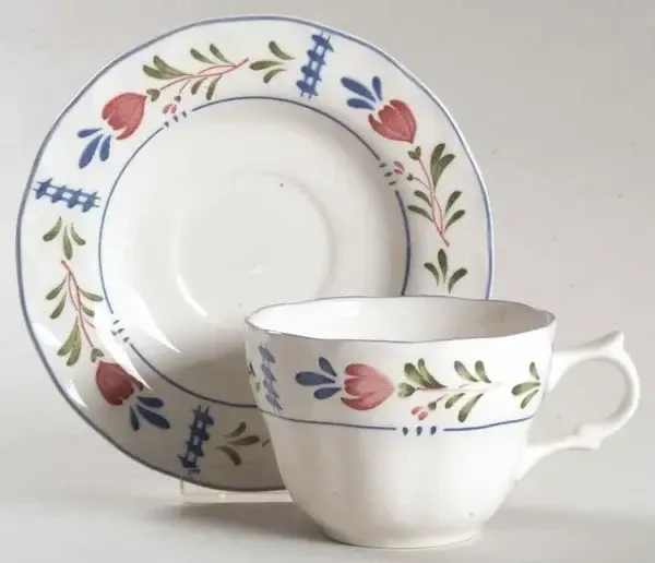 AVONDALE CUP AND SAUCER  2 5/8" x 3 3/4"