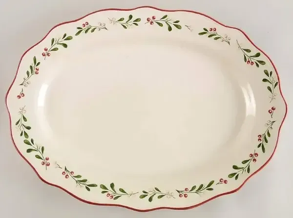 MISLETOE 19" PLATTER.