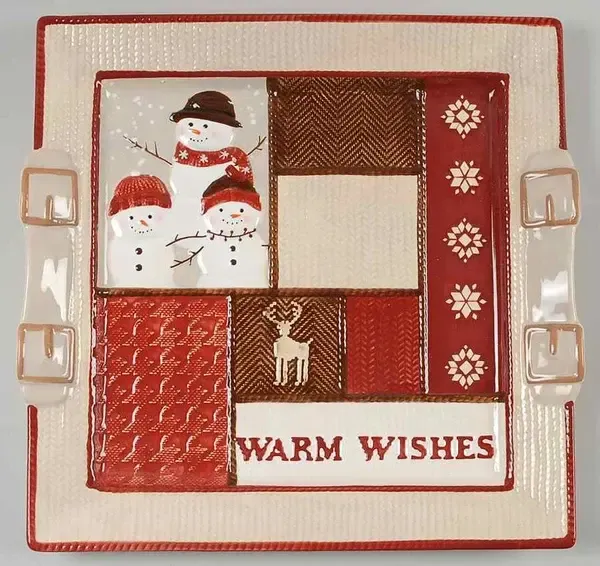 WARM WISHES TRAY SQUARE 14 1/2"