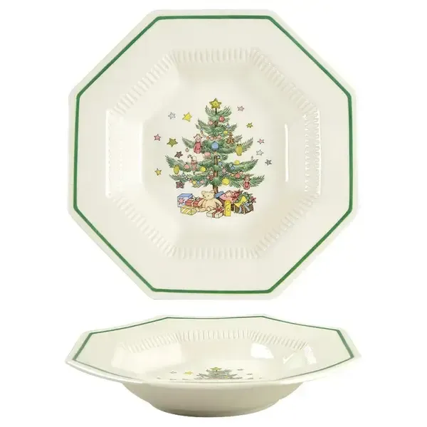 CHRISTMASTIME SOUP BOWL RIM 8 1/4"