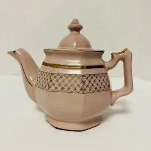 ART DECO 1930'S REWARE TEA POT CELADON PINK