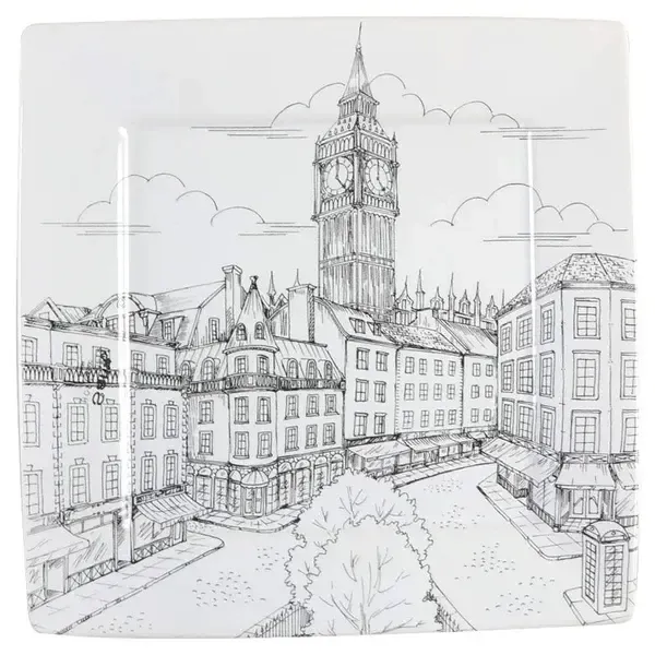 CITY SCENES DINNER PLATE LONDON 10 1/2"