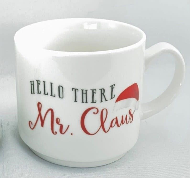 HELLO THERE MR. CLAUS MUG 3 1/2"