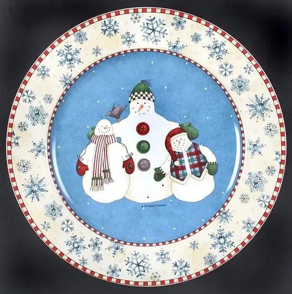 SNOWFLAKE CHOP PLATE 12 1/4"