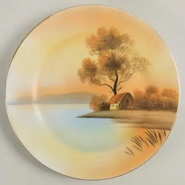 TREE IN THE MEADOW SALAD PLATE 7 5/8