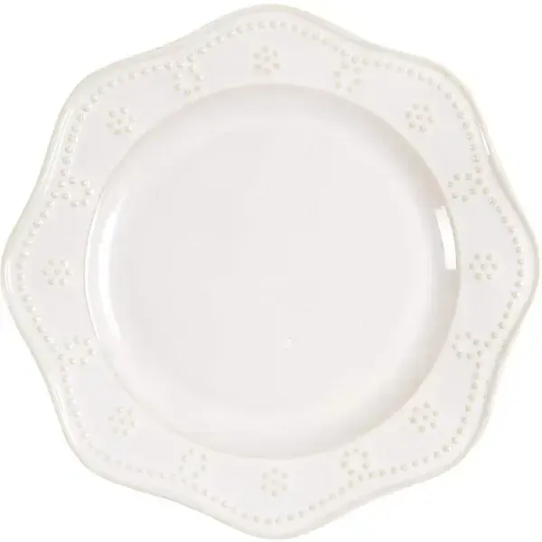 FONTINELLA WHITE SALAD PLATE 9 1/4"