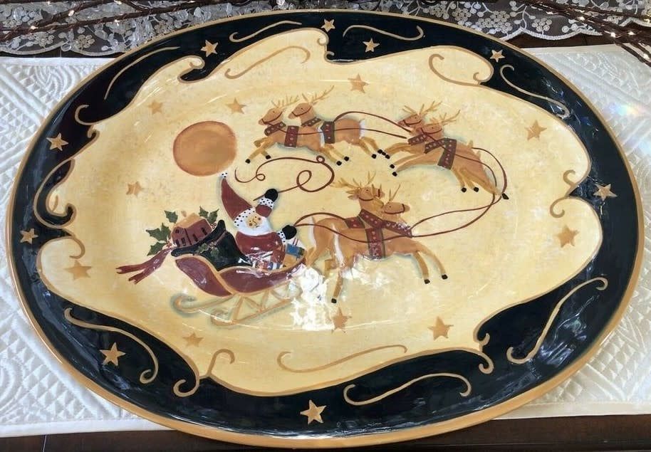 THE NIGHT BEFORE CHRISTMAS PLATTER 19"