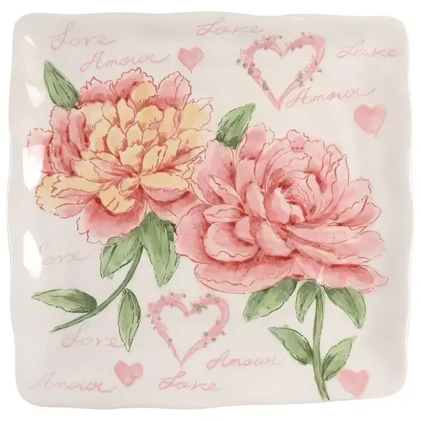 AMOUR SQUARE SALAD PLATE 8 3/4"