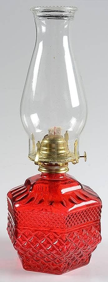 WEXFORD RUBY OIL LAMP