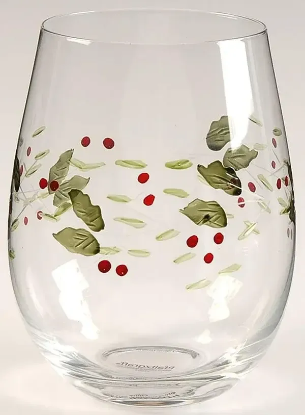 WINTERBERRY WINE STEMLESS  4 7/8"