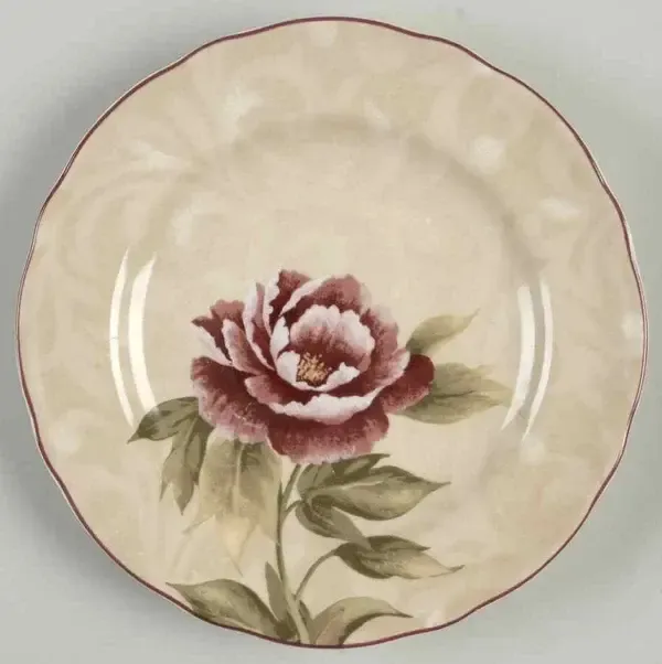 CHLOE CREAM SALAD PLATE 8 3/4"