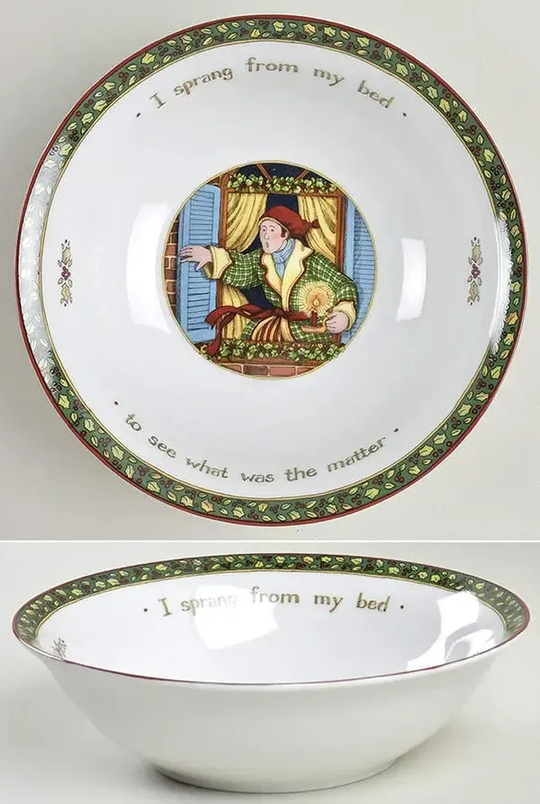 CHRISTMAS STORY BOWL 8" SPRANG FROM MY BED