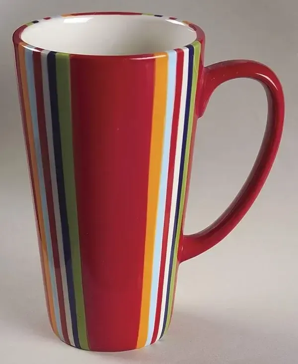 COLORFEST III RED LATTE MUG
