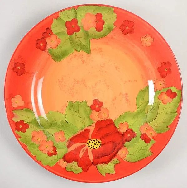 POPPY DINNER PLATE 10 7/8