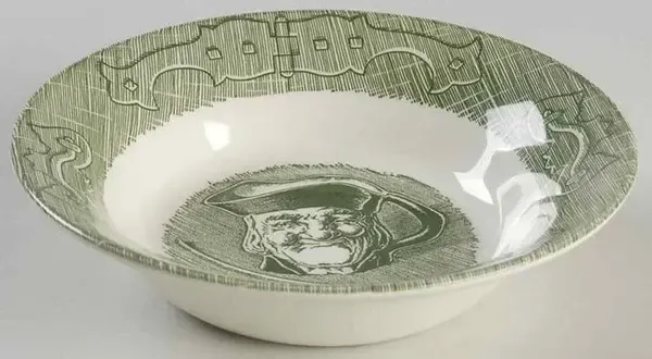 OLD CURIOSITY SHOP GREEN FRUIT BOWL 5 5/8'