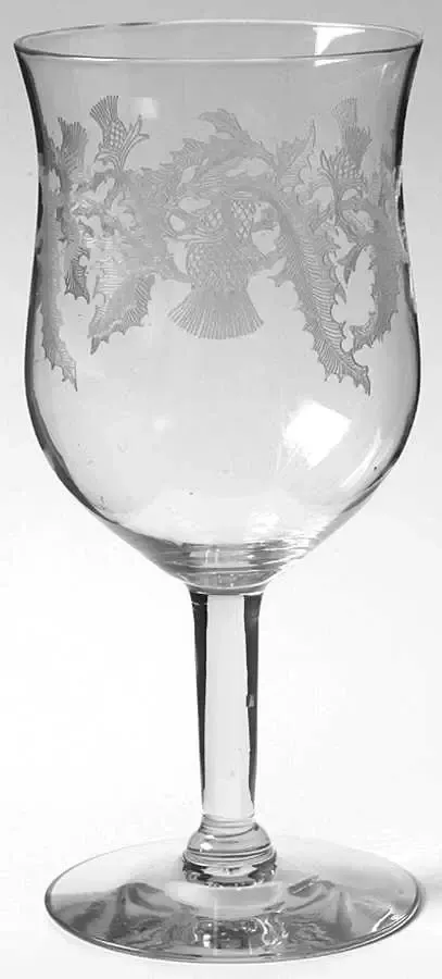 THISTLE WATER GOBLET