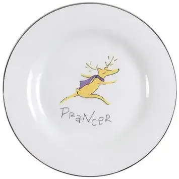 REINDEER SALAD PLATE 8 1/2" PRANCER