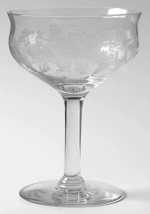 THISTLE CHAMPAGNE TALL SHERBET GLASS