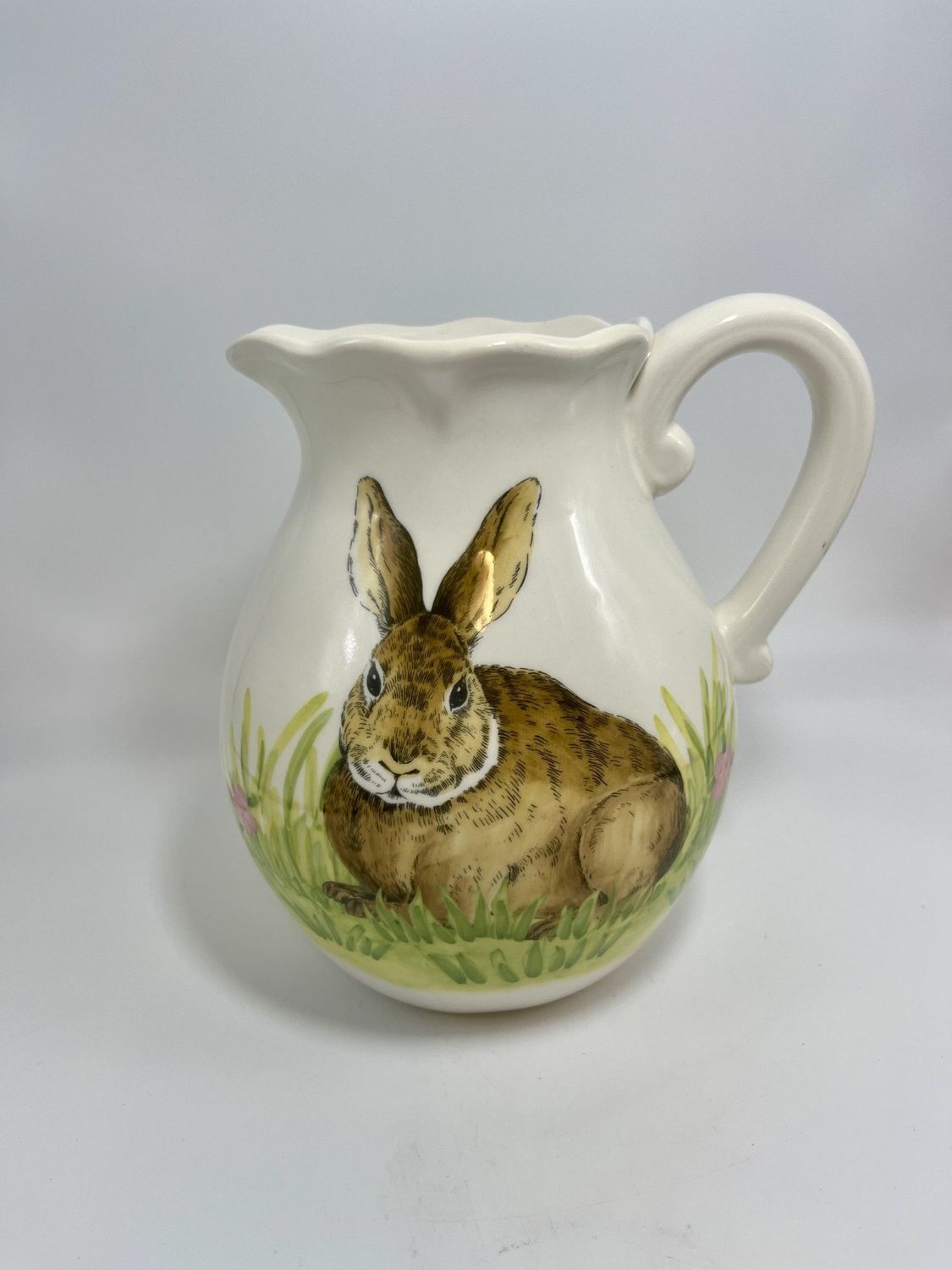 WATERCOLOR BUNNY PITCHER