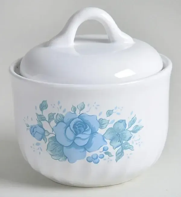 BLUE VELVET SUGAR BOWL