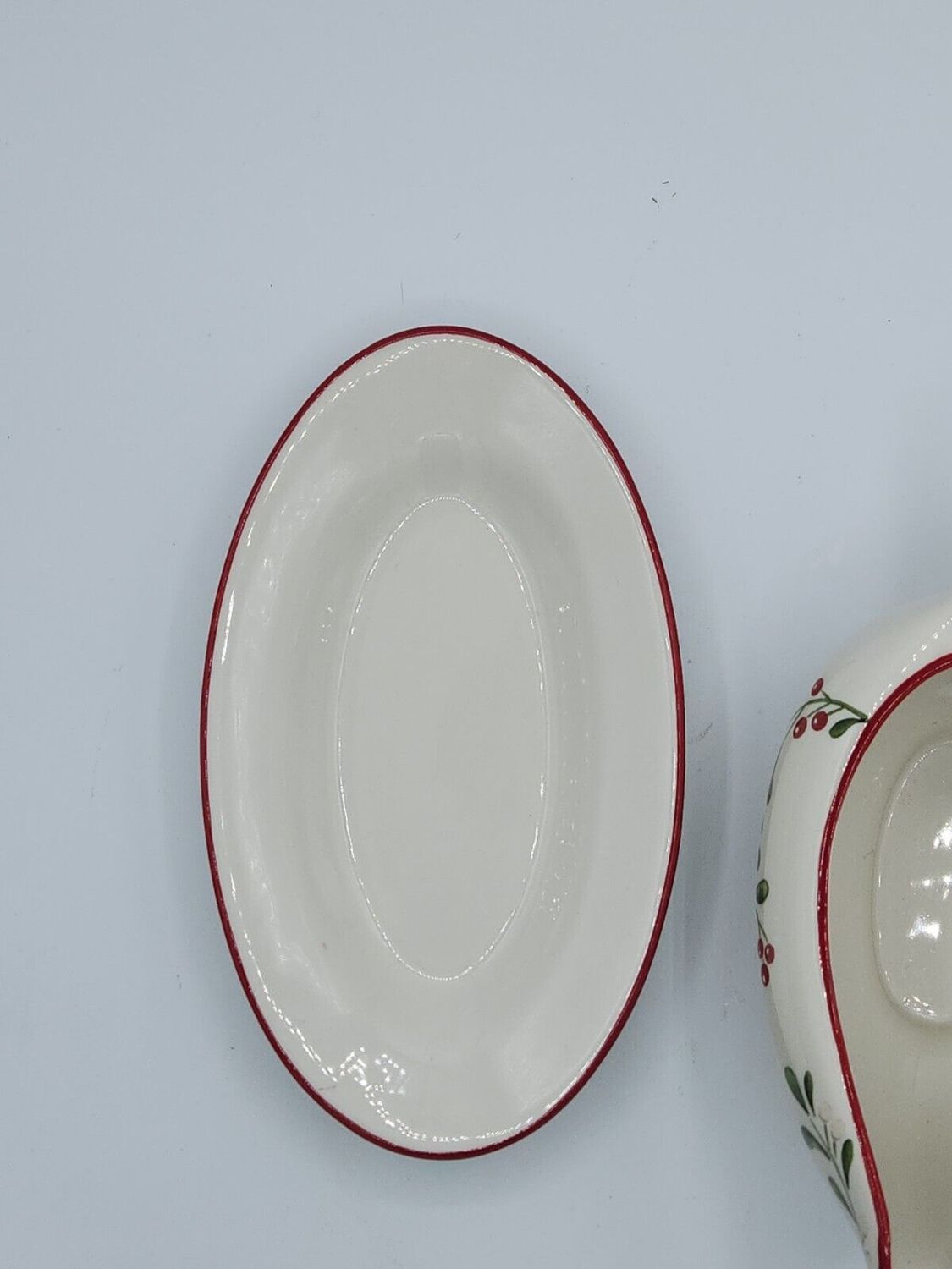 MISTLETOE UNDERPLATE ONLY GRAVY BOAT