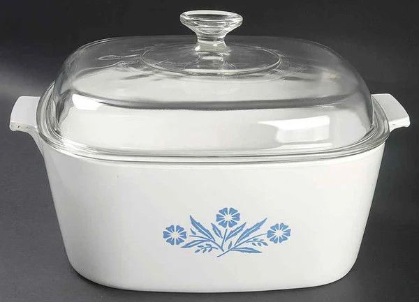 CORNFLOWER BLUE 4QT CASSEROLE DISH