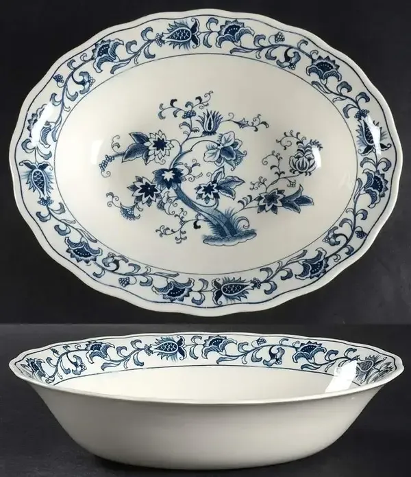 MING TREE DOUBLE PHOENIX OVAL VEGETABLE BOWL