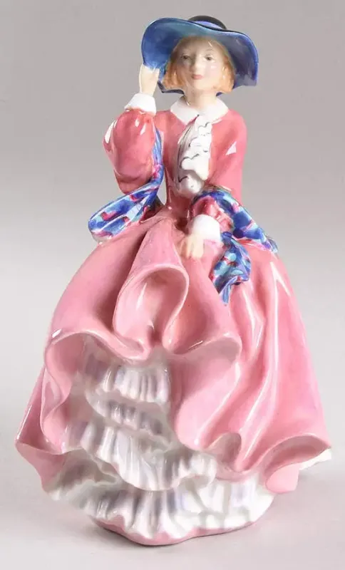 FIGURINE GIRL WOMAN TOP O THE HILL-PINK