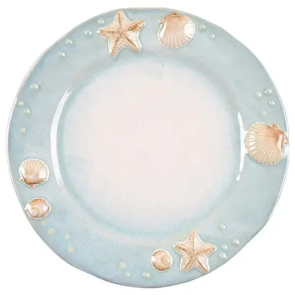 SEASIDE AQUA DINNER PLATE 10 3/8"