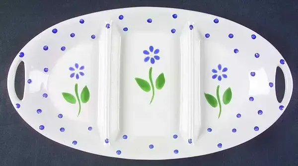 CLOVERHILL FLORAL RELISH 3 PART