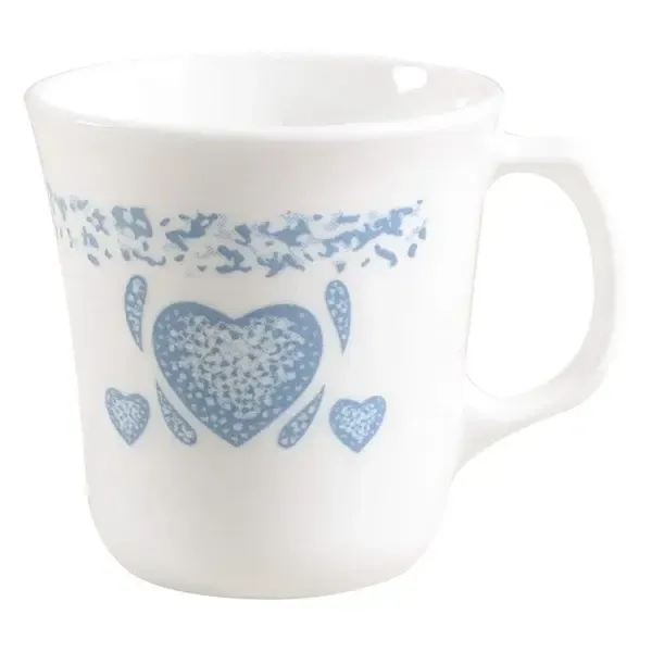 BLUE HEARTS MUG 3 5/8"