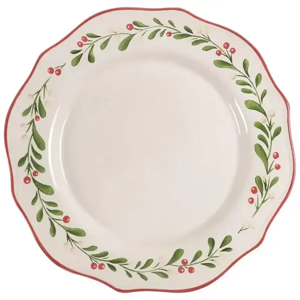 MISTLETOE DINNER PLATE