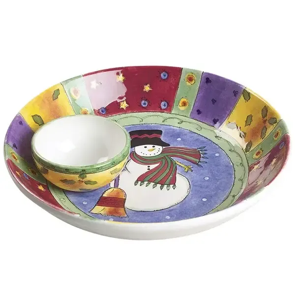 SWEET SHOPPE CHRISTMAS  CHIP AND DIP  12 7/8"